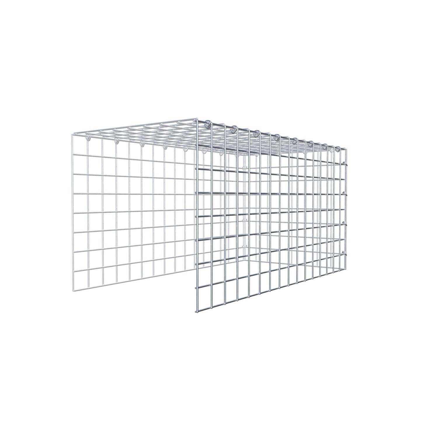Toegevoegde pool type 4 80 cm x 40 cm x 40 cm (L x H x D), maaswijdte 5 cm x 5 cm, C-ring