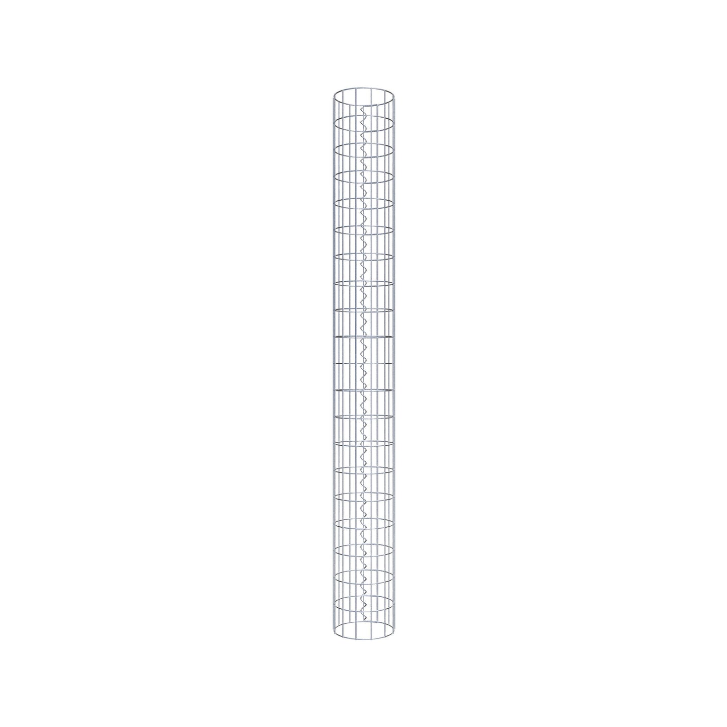 Gabionensäule rund 22 cm Durchmesser, 200 cm Höhe, Maschenweite 5 cm x 10 cm