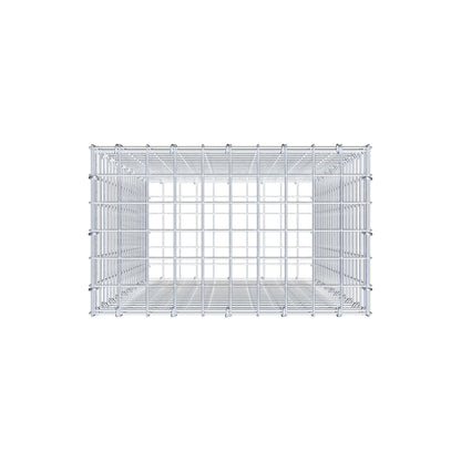 Gabion 100 cm x 50 cm x 30 cm (L x H x D), mesh size 5 cm x 5 cm, C-ring