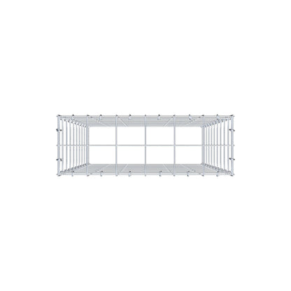 Anbaugabione Typ 3 100 cm x 60 cm x 20 cm (L x H x T), Maschenweite 10 cm x 10 cm, C-Ring