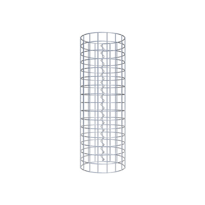 Columna de gaviones redonda 27 cm de diámetro, 80 cm de altura, malla 5 cm x 5 cm