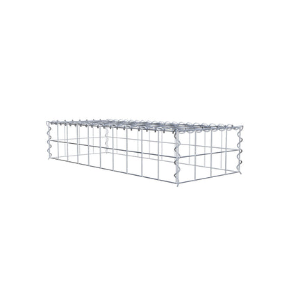 Add-on schanskorf type 3 100 cm x 20 cm x 40 cm (L x H x D), maaswijdte 10 cm x 10 cm, spiraal