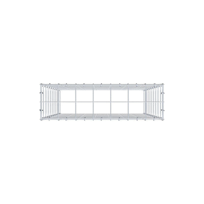 Type 3 oplegkorf 100 cm x 70 cm x 20 cm (L x H x D), maaswijdte 10 cm x 10 cm, C-ring