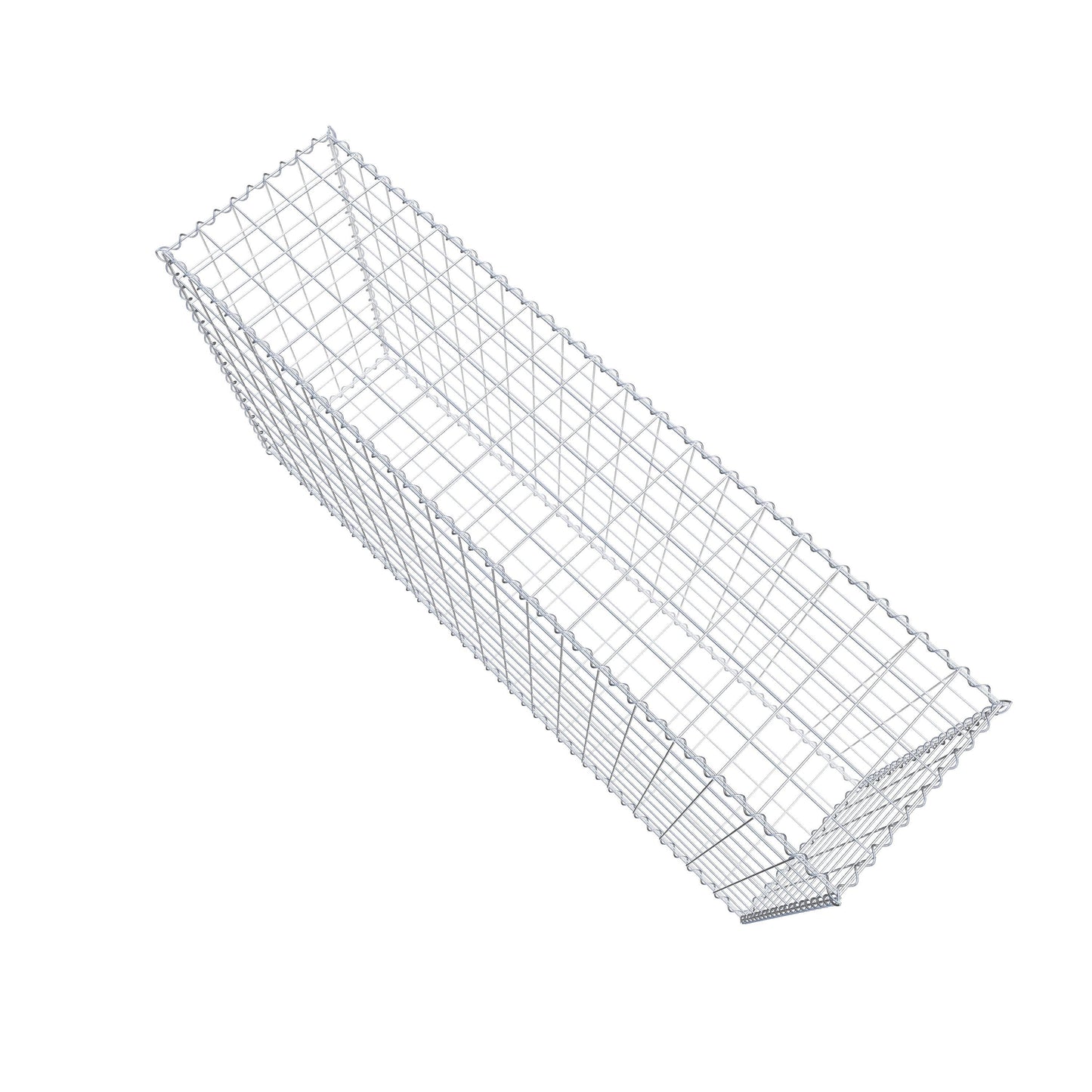 Gabion 200 cm x 100 cm x 50 cm (L x H x P), mailles 10 cm x 10 cm, spirale