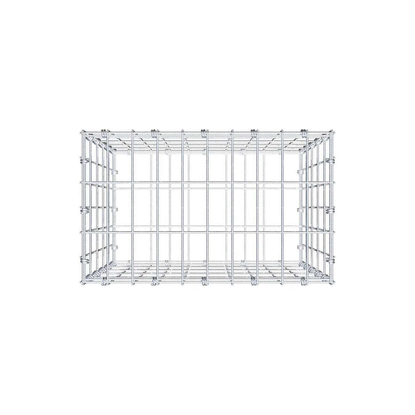 Schanskorf 50 cm x 50 cm x 30 cm (L x H x D), maaswijdte 5 x 10 cm, spiraalring