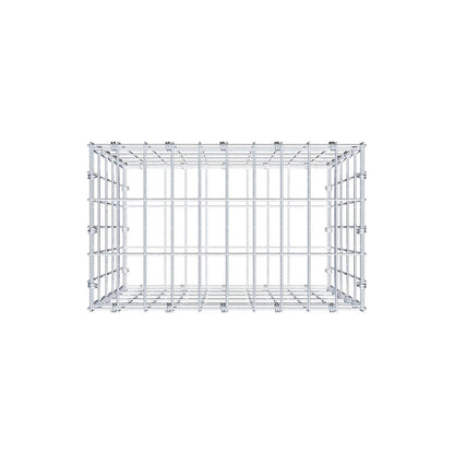 Schanskorf 50 cm x 50 cm x 30 cm (L x H x D), maaswijdte 5 x 10 cm, spiraalring