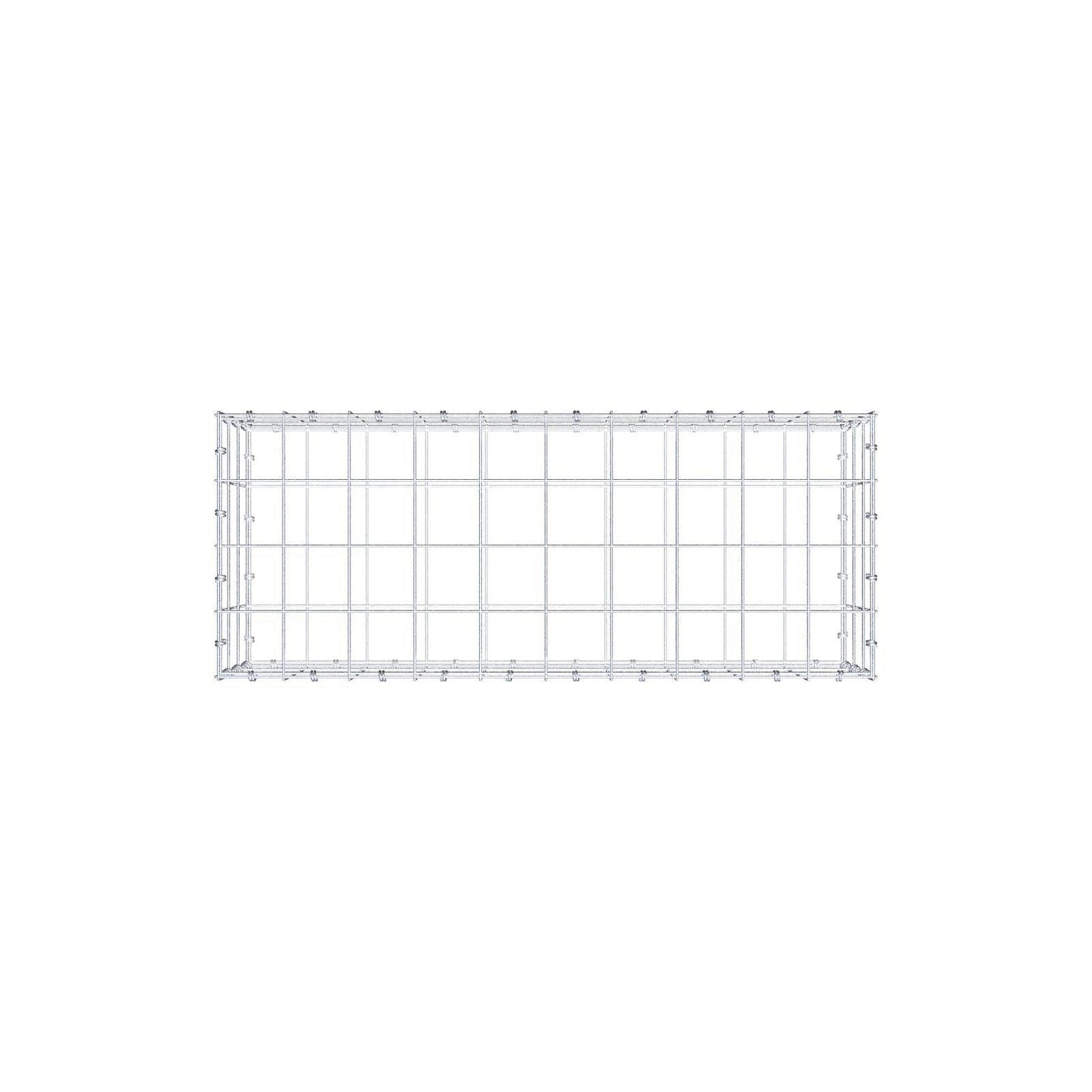 Schanskorf 100 cm x 30 cm x 40 cm (L x H x D), maaswijdte 10 x 10 cm, spiraalring
