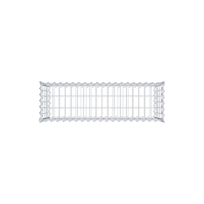 Gabião 100 cm x 50 cm x 30 cm (C x A x P), malhagem 5 cm x 10 cm, espiral