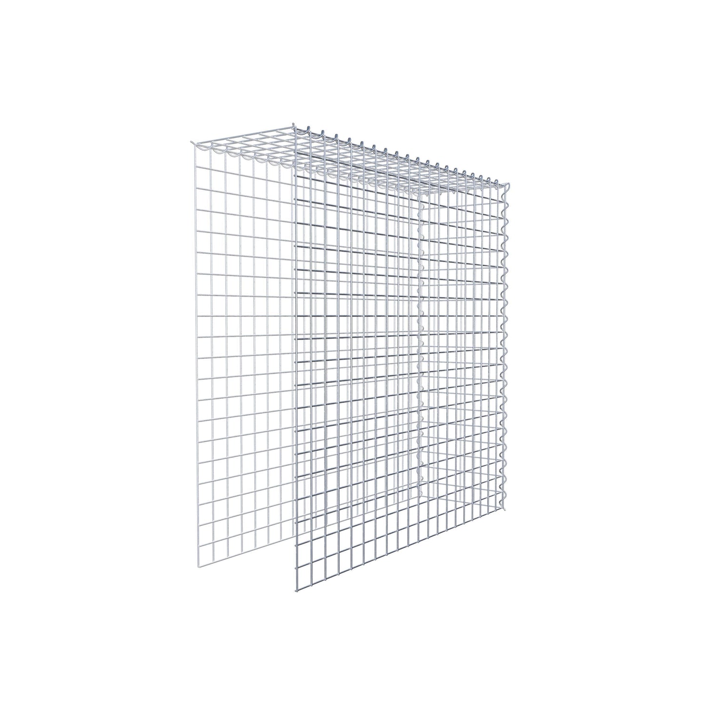 Add-on schanskorf type 4 100 cm x 100 cm x 30 cm (L x H x D), maaswijdte 5 cm x 5 cm, spiraalvormig
