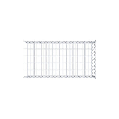 Aangegroeide schanskorf type 2 100 cm x 30 cm x 50 cm (L x H x D), maaswijdte 5 cm x 10 cm, spiraal