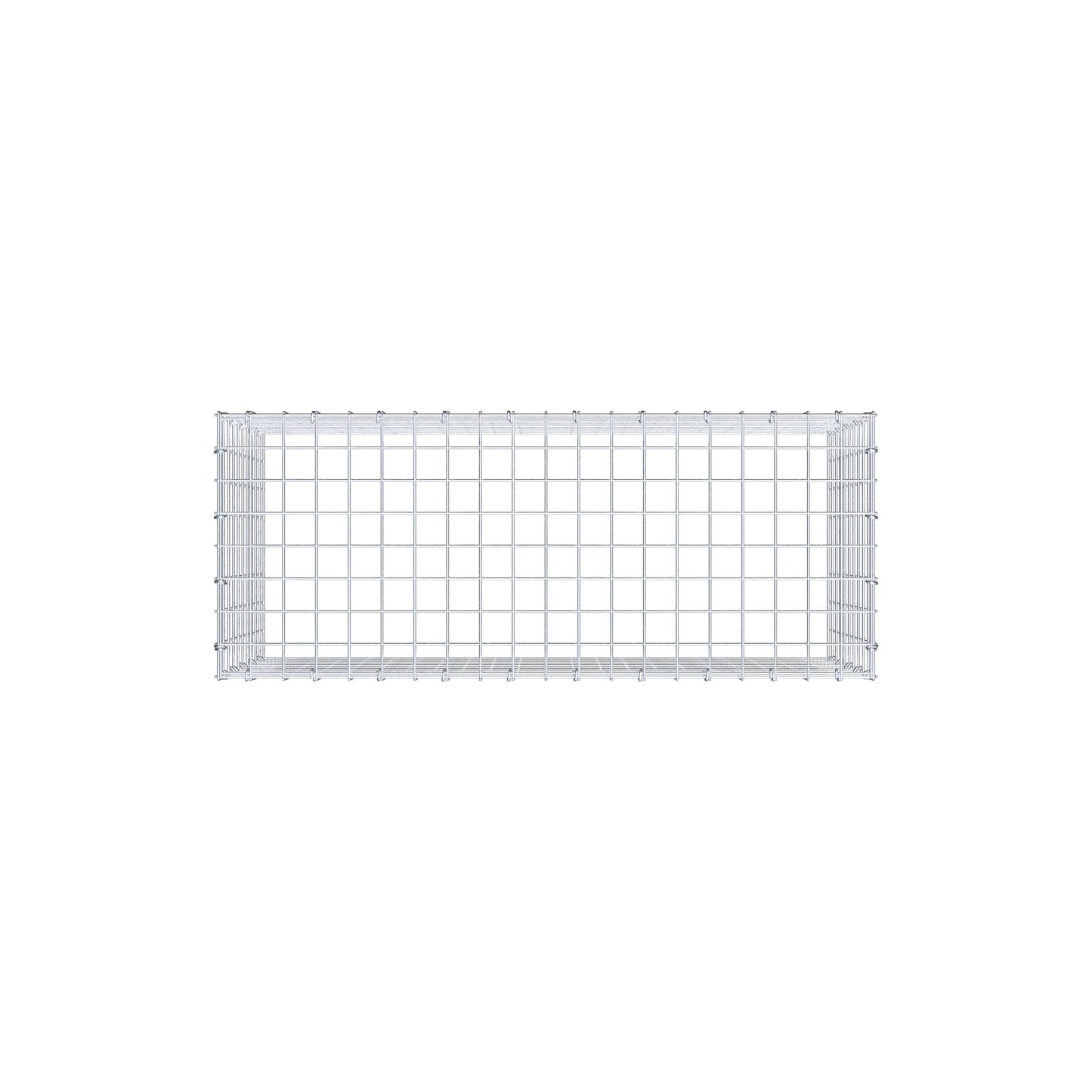 Type 3 oplegkorf 100 cm x 50 cm x 40 cm (L x H x D), maaswijdte 5 cm x 5 cm, C-ring