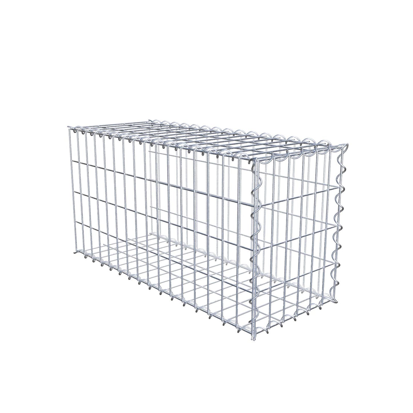 Add-on schanskorf type 2 80 cm x 40 cm x 30 cm (L x H x D), maaswijdte 5 cm x 10 cm, spiraalvormig