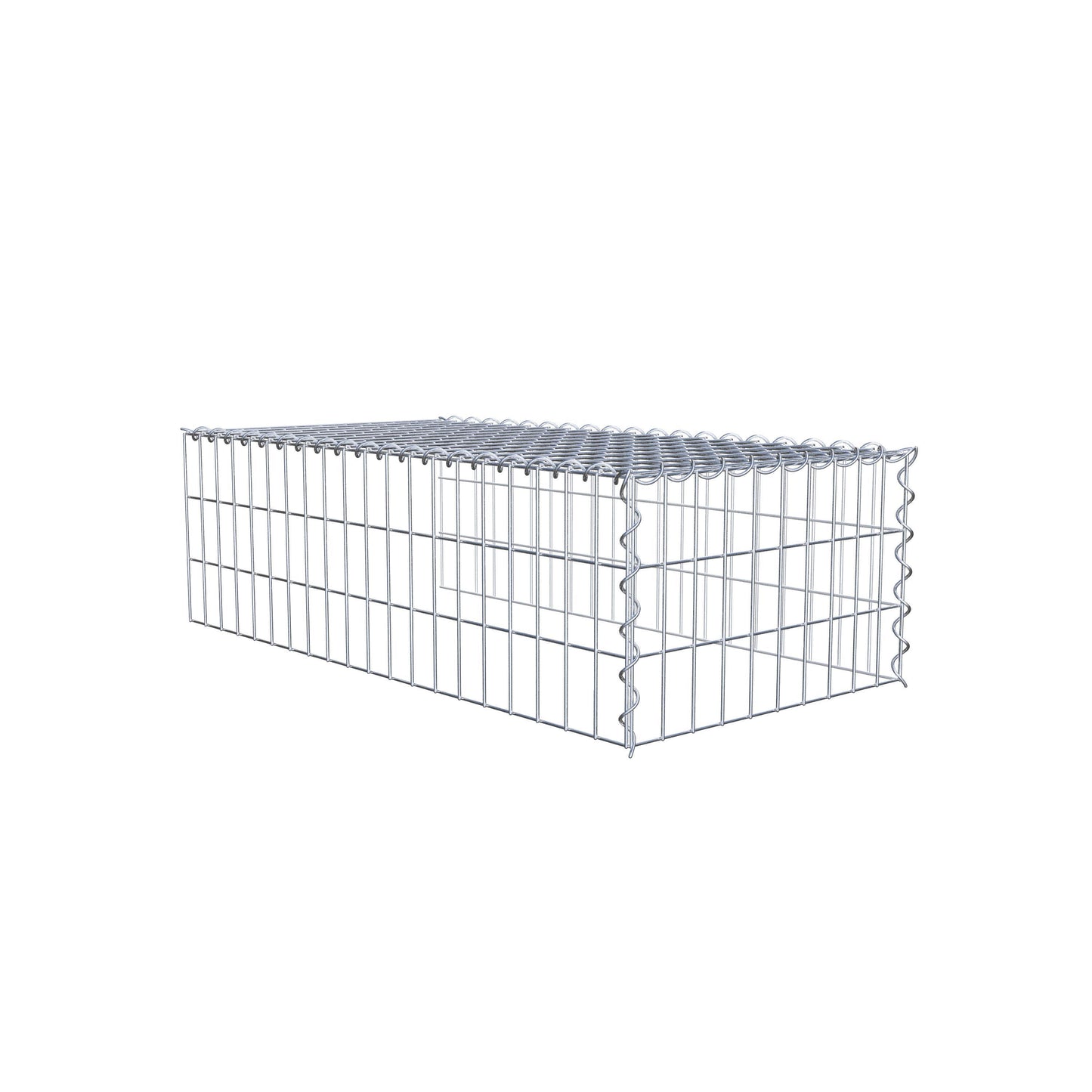 Add-on schanskorf type 4 100 cm x 30 cm x 50 cm (L x H x D), maaswijdte 5 cm x 10 cm, spiraalvormig