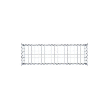 Opvokset gabion type 3 100 cm x 30 cm x 30 cm (L x H x D), maskestørrelse 5 cm x 10 cm, spiral