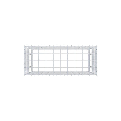 Gabbione aggiuntivo di tipo 3 100 cm x 100 cm x 40 cm (L x H x P), maglia 10 cm x 10 cm, anello a C