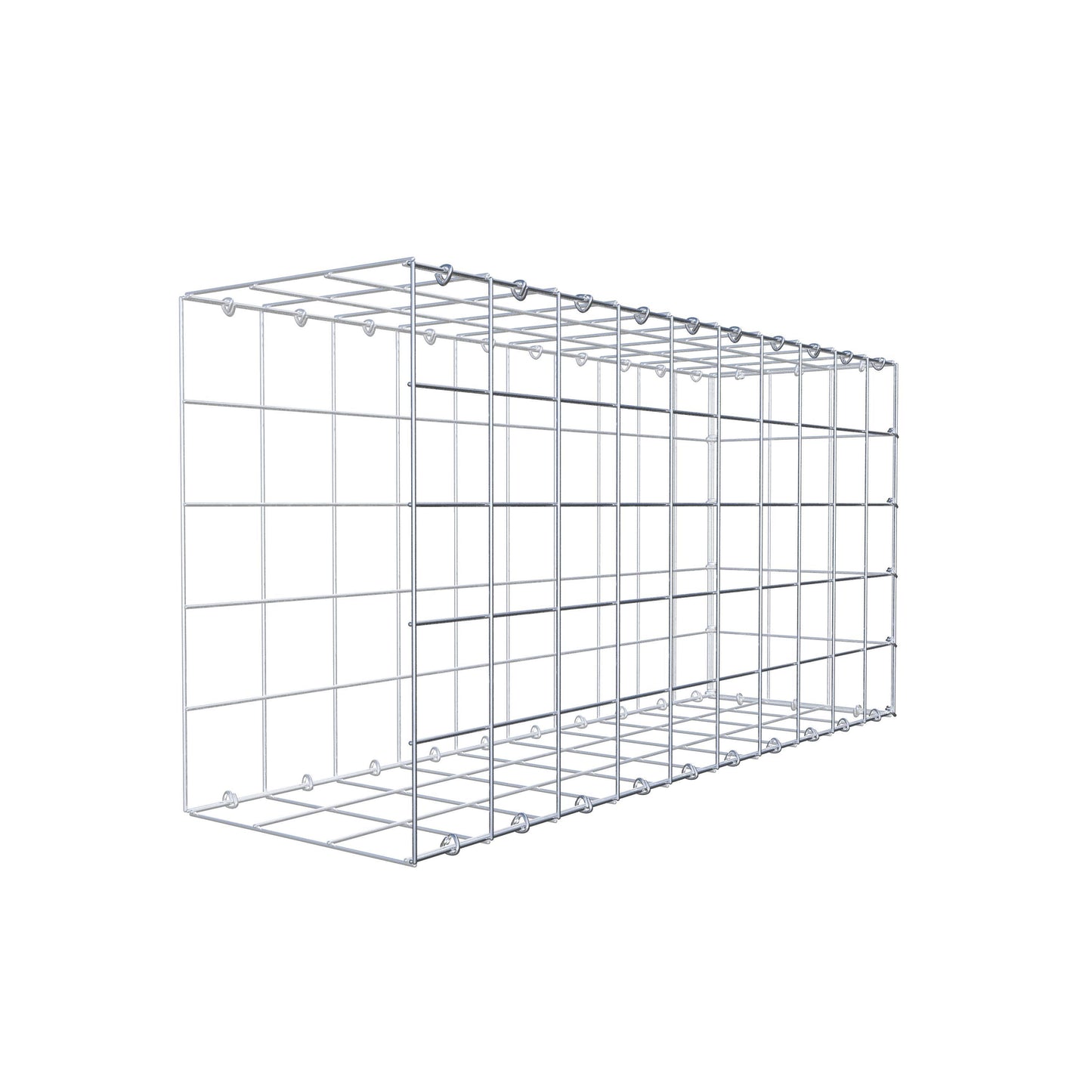 Anbaugabione Typ 2 100 cm x 50 cm x 30 cm (L x H x T), Maschenweite 10 cm x 10 cm, C-Ring