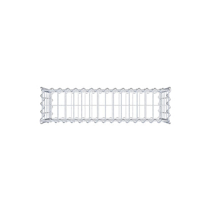 Gabion 80 cm x 40 cm x 20 cm (L x H x P), mailles 5 cm x 10 cm, spirale