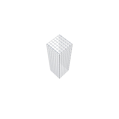Monteret gabion type 4 100 cm x 30 cm x 30 cm (L x H x D), maskestørrelse 5 cm x 5 cm, C-ring