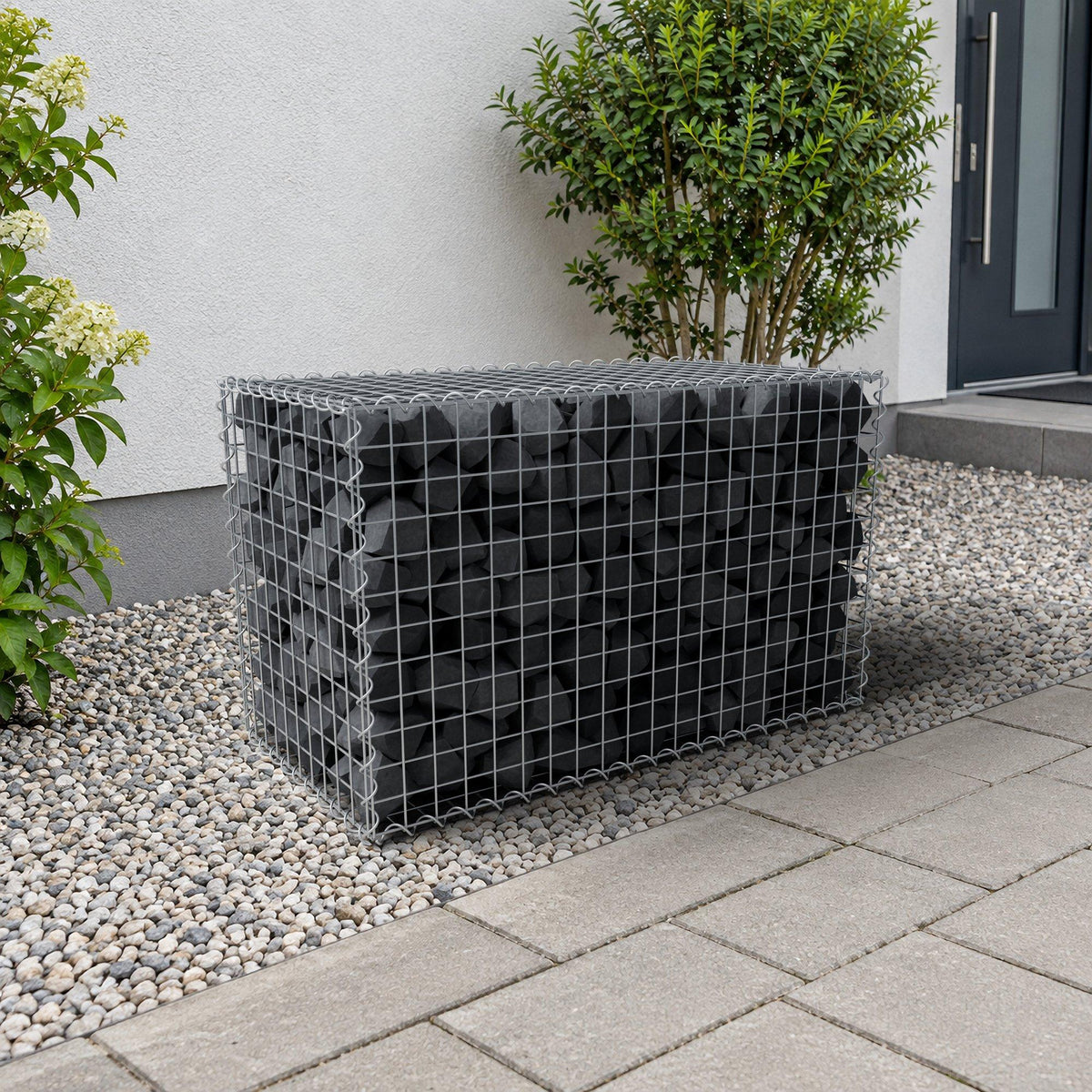 Gabione 100 cm x 60 cm x 50 cm (L x H x T), Maschenweite 5 cm x 5 cm, Spirale