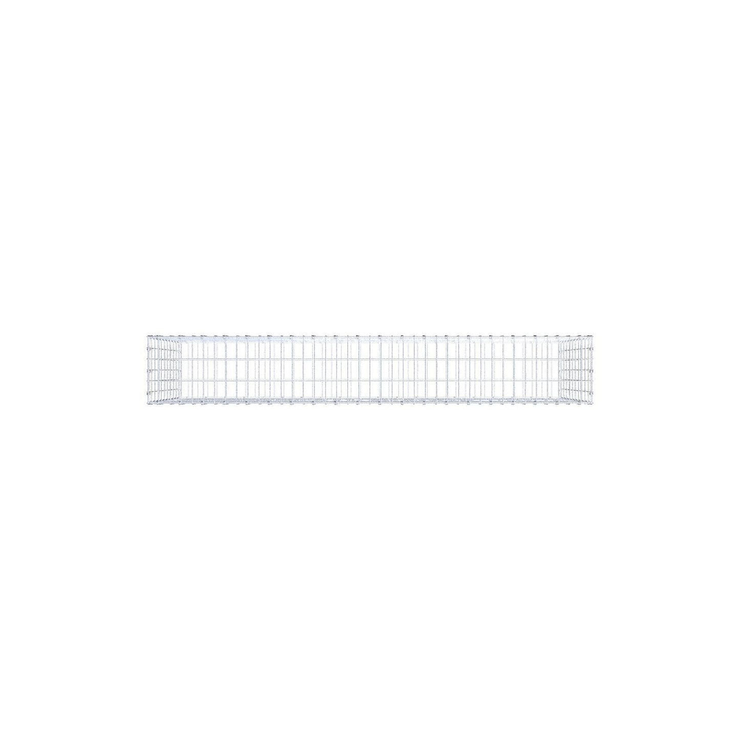 Gabion 200 cm x 100 cm x 30 cm (L x H x P), mailles 5 x 10 cm, anneau en spirale