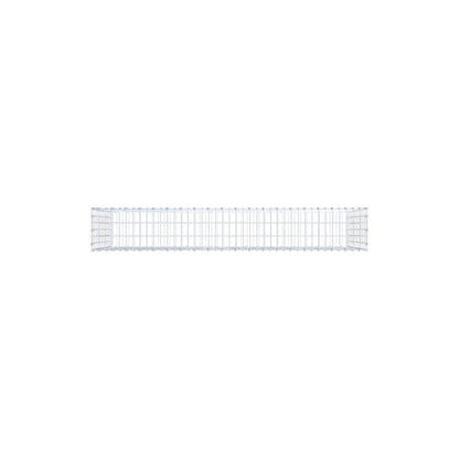 Gabion 200 cm x 100 cm x 30 cm (L x H x P), mailles 5 x 10 cm, anneau en spirale