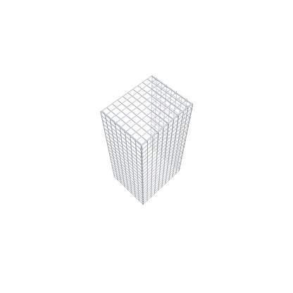 Add-on schanskorf type 4 100 cm x 40 cm x 50 cm (L x H x D), maaswijdte 5 cm x 5 cm, C-ring