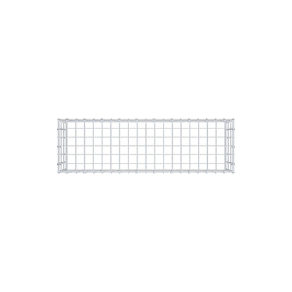 Monteret gabion type 3 100 cm x 30 cm x 30 cm (L x H x D), maskestørrelse 5 cm x 10 cm, C-ring