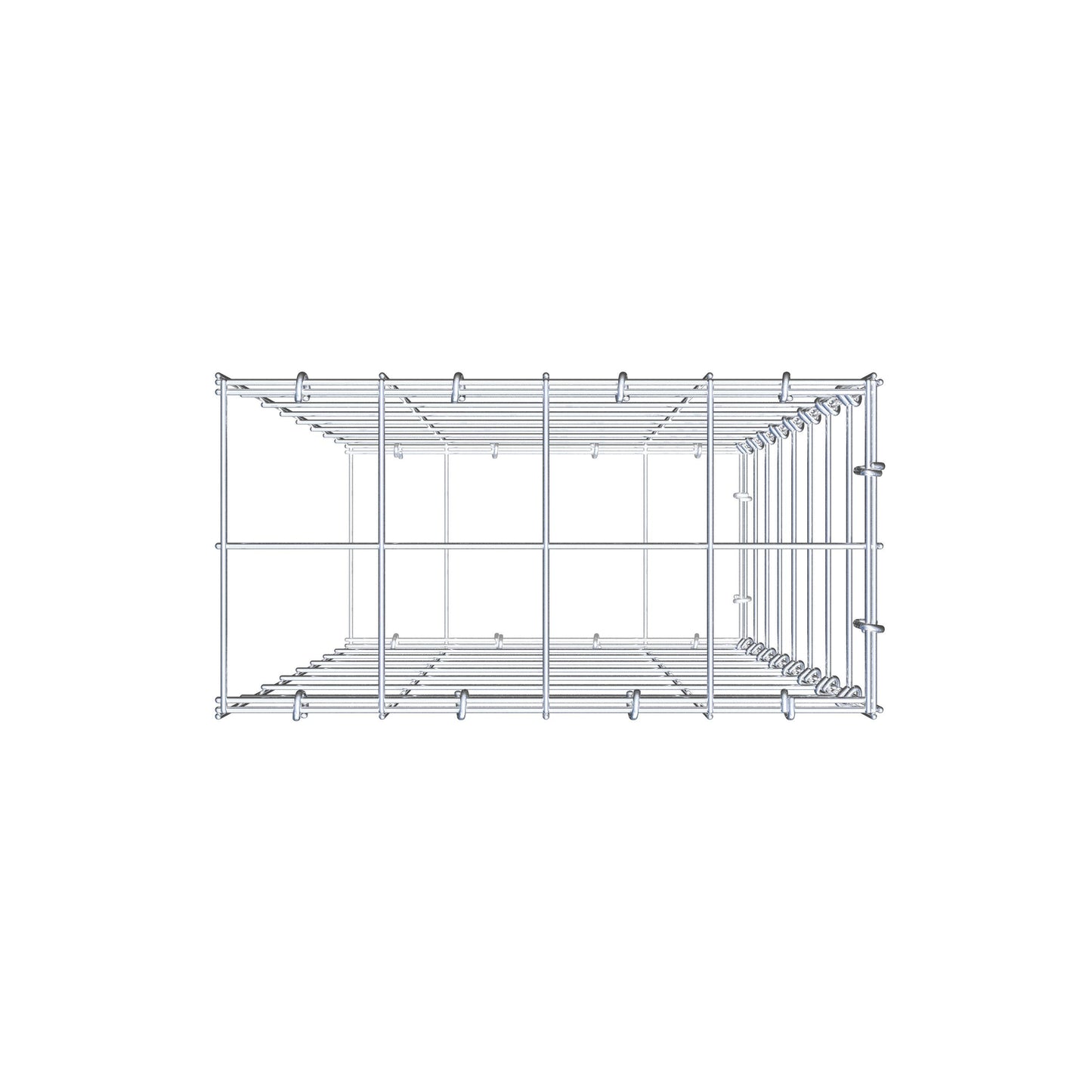 Pile aggiuntivo tipo 2 80 cm x 40 cm x 20 cm (L x H x P), maglia 10 cm x 10 cm, anello a C