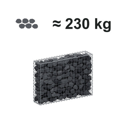 Gabion 100 cm x 70 cm x 20 cm (L x H x P), mailles 5 cm x 10 cm, spirale
