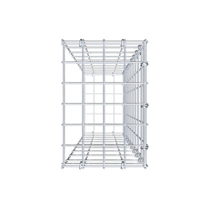 Fourche rapportée type 2 100 cm x 20 cm x 30 cm, mailles 5 cm x 10 cm, anneau en C