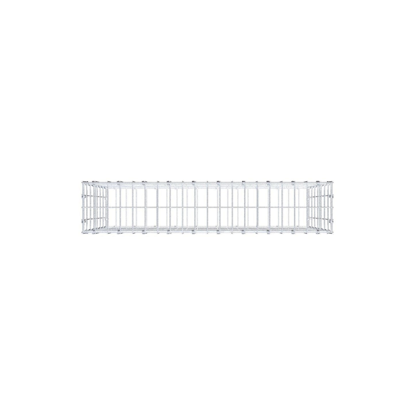 Gabion 100 cm x 70 cm x 20 cm (L x H x D), maskestørrelse 5 x 10 cm, spiralring
