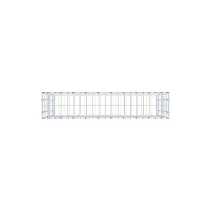 Gabion 100 cm x 70 cm x 20 cm (L x H x D), maskestørrelse 5 x 10 cm, spiralring