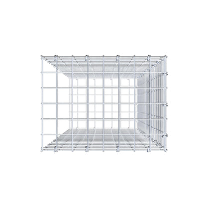Opzetpaal type 2 100 cm x 40 cm x 30 cm (L x H x D), maaswijdte 5 cm x 5 cm, C-ring