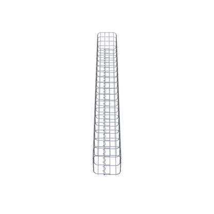 Schanskorfzuil, vierkant 22 cm x 22 cm, 200 cm hoog, MW 5 cm x 10 cm