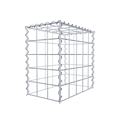 Add-on schanskorf type 3 50 cm x 50 cm x 30 cm (L x H x D), maaswijdte 10 cm x 10 cm, spiraalvormig