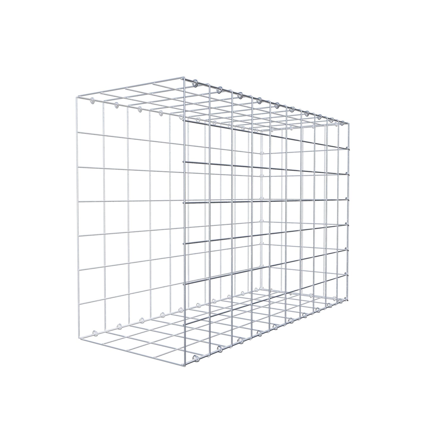 Gavión complementario de tipo 2 100 cm x 70 cm x 40 cm (L x A x P), malla 10 cm x 10 cm, anillo en C