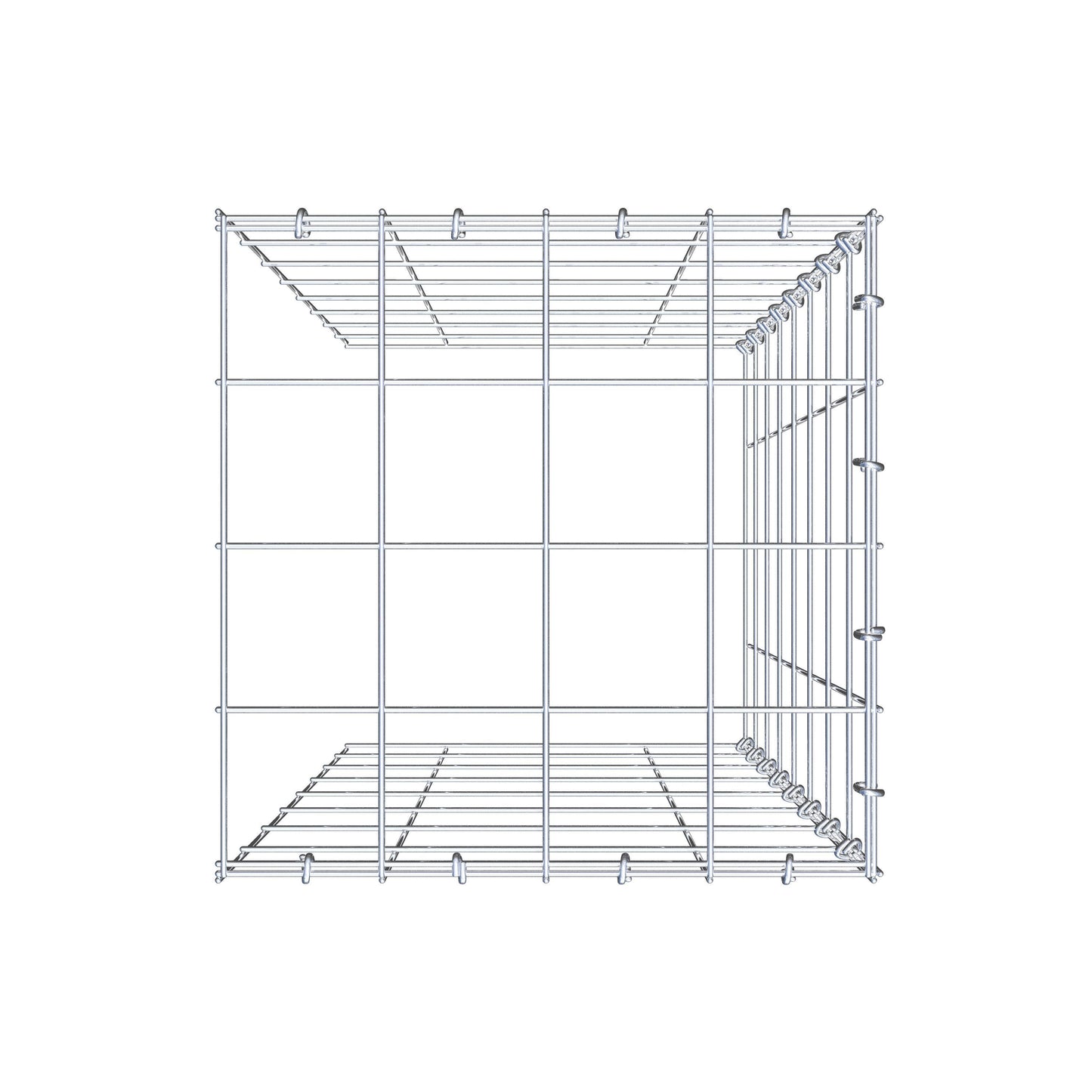 Toegevoegde pool type 4 80 cm x 40 cm x 40 cm (L x H x D), maaswijdte 10 cm x 10 cm, C-ring