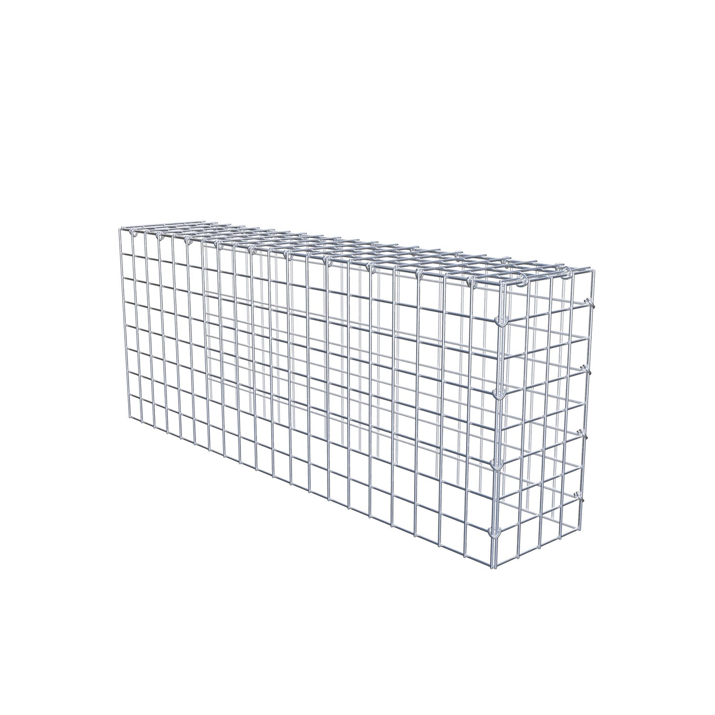 Type 4 oplegkorf 100 cm x 40 cm x 20 cm (L x H x D), maaswijdte 5 cm x 5 cm, C-ring