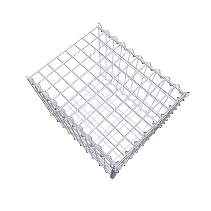 Gabião tipo 2 50 cm x 40 cm x 40 cm (C x A x P), malhagem 5 cm x 10 cm, espiral