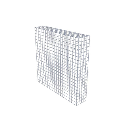 Gabbione aggiuntivo tipo 4 100 cm x 100 cm x 20 cm (L x H x P), maglia 5 cm x 5 cm, anello a C