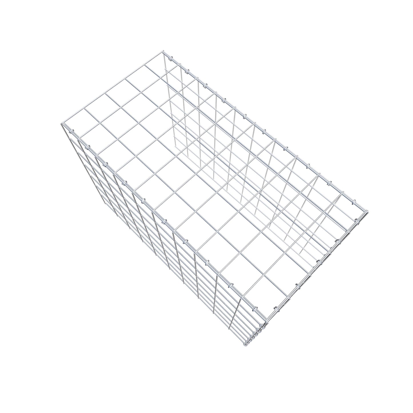 Opzetpaal type 4 100 cm x 70 cm x 50 cm (L x H x D), maaswijdte 10 cm x 10 cm, C-ring