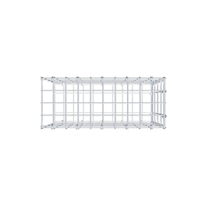 Monteret gabion type 2 50 cm x 40 cm x 20 cm, maskestørrelse 5 cm x 10 cm, C-ring