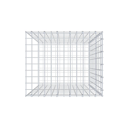 Opzetpaal type 2 100 cm x 60 cm x 50 cm, maaswijdte 5 cm x 10 cm, C-ring