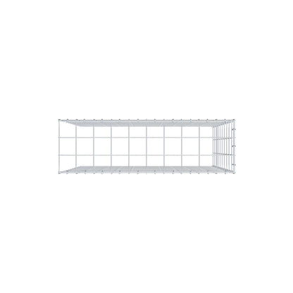 Extra gabion typ 4 100 cm x 100 cm x 30 cm (L x H x D), maskstorlek 10 cm x 10 cm, C-ring