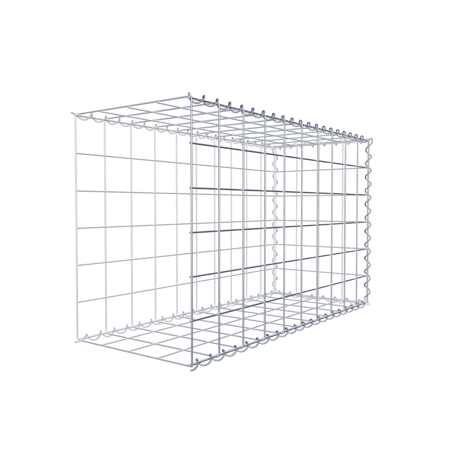 Add-on schanskorf type 2 100 cm x 60 cm x 40 cm (L x H x D), maaswijdte 10 cm x 10 cm, spiraal