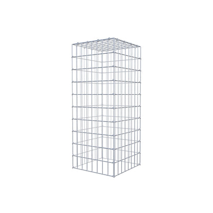 Gavión complementario de tipo 3 100 cm x 40 cm x 40 cm (largo x alto x fondo), malla 5 cm x 10 cm, anillo en C