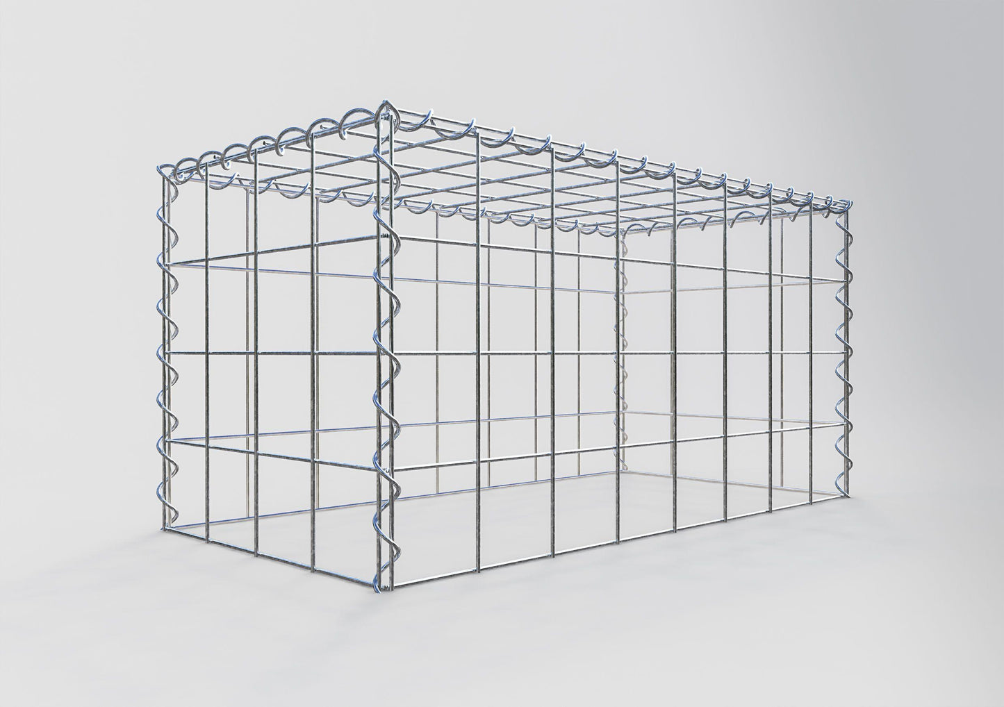 Add-on schanskorf type 3 80 cm x 40 cm x 40 cm (L x H x D), maaswijdte 10 cm x 10 cm, spiraal