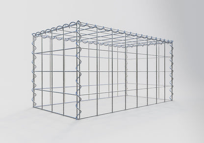 Add-on schanskorf type 3 80 cm x 40 cm x 40 cm (L x H x D), maaswijdte 10 cm x 10 cm, spiraal