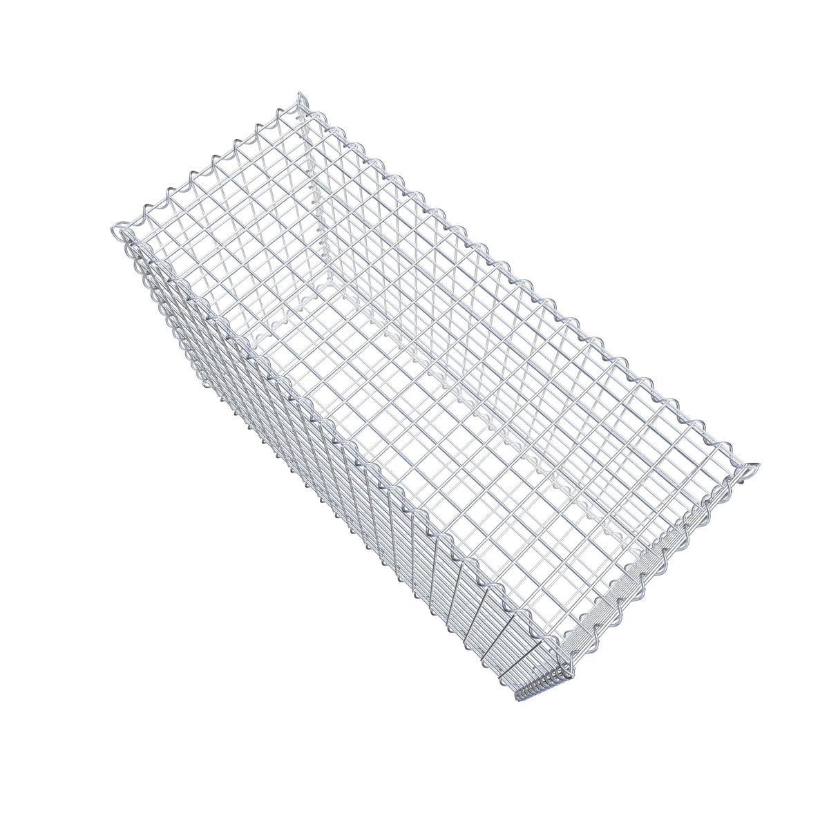 Gabion 100 cm x 60 cm x 40 cm (L x H x D), mesh size 5 cm x 5 cm, spiral