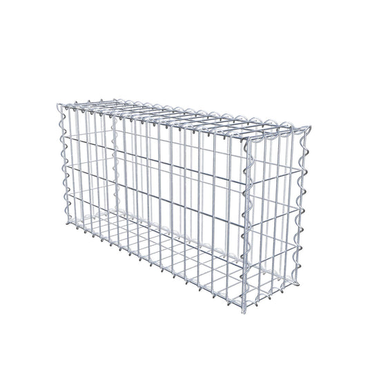 Gabione 80 cm x 40 cm x 20 cm (L x H x T), Maschenweite 5 cm x 10 cm, Spirale